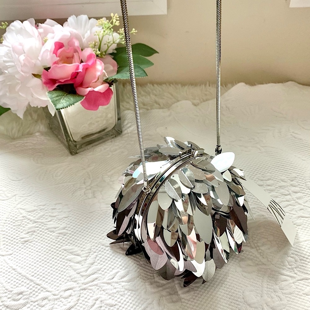 Zara Silver Crossbody Bag BLOGGERS FAVORITE!